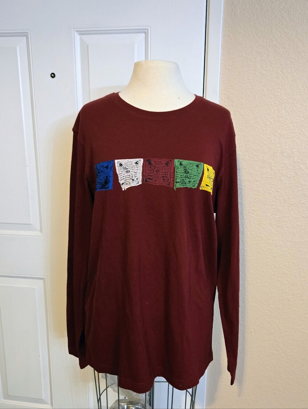 Sherpa Adventure Gear Tarcho Long Sleeve Tee Organic Cotton Men Size Large NWT